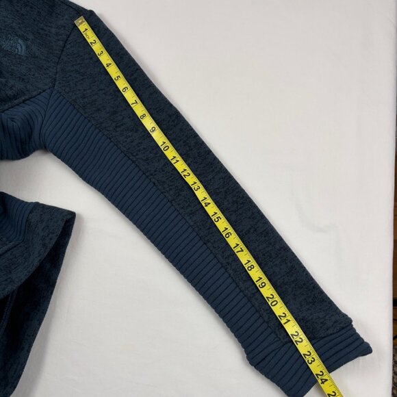 The North Face Indi Full Zip Mock Neck Jacket Blue Medium - Picture 9 of 9